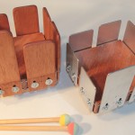 The wood and metal 8-tone tongue drums
